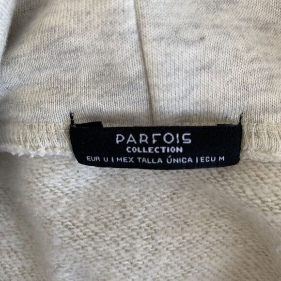 Parfois Womens Hoodie Sweatshirt Gray Size M - Picture 3 of 10